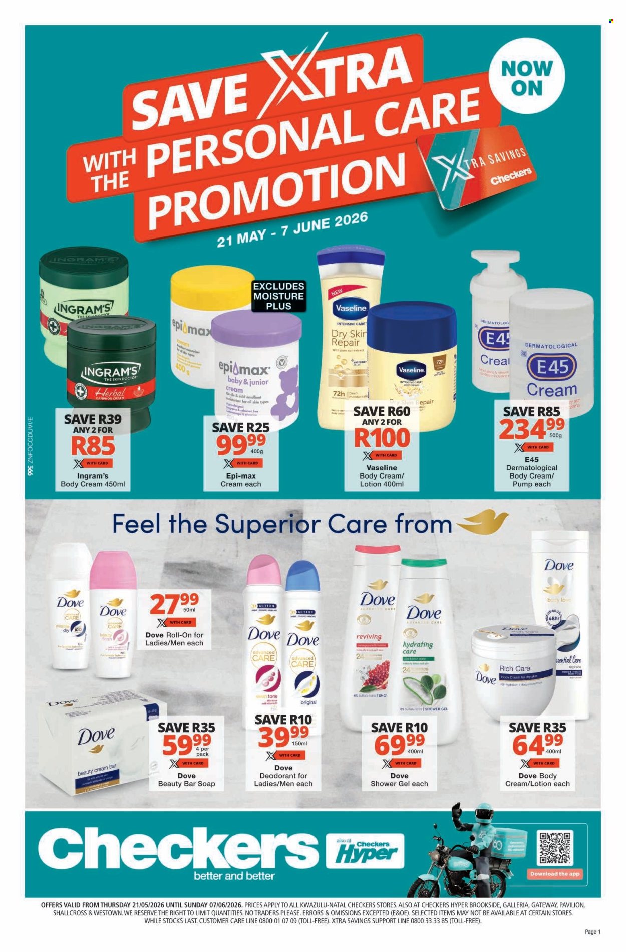 Checkers specials - 21/05/2026 - 07/06/2026. Page 1