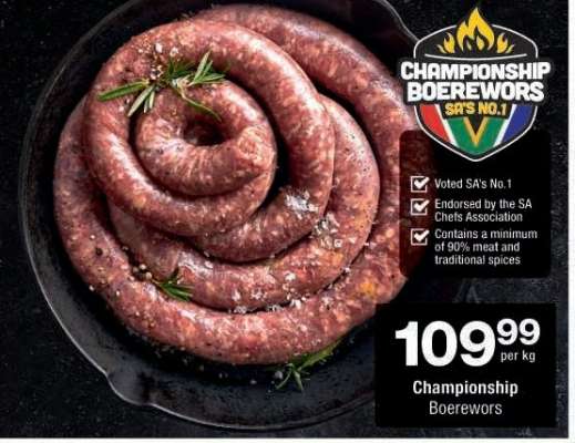 CHAMPIONSHIP BOEREWORS