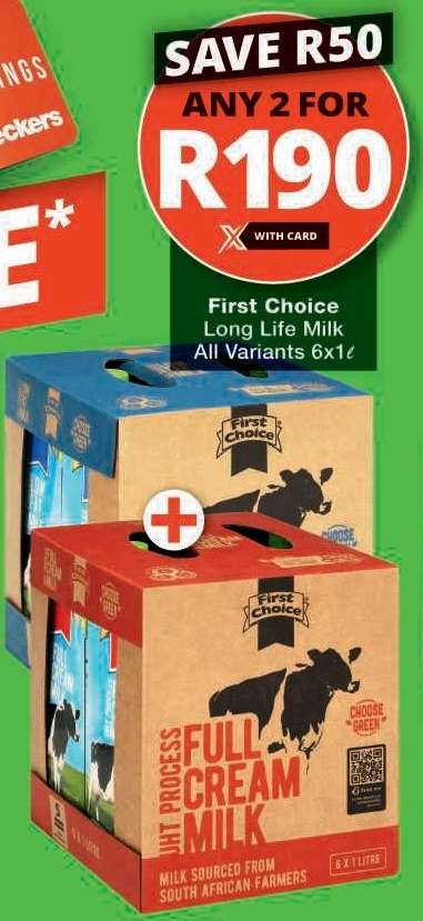 First Choice Long Life Milk
