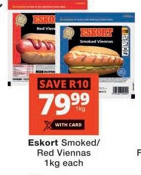 ESKORT SMOKED/RED VIENNAS
