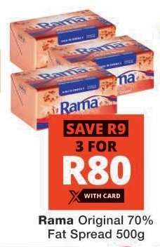 Rama Original 70% Fat Spread 500g