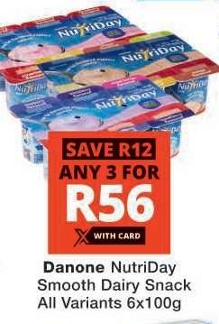 DANONE NUTRIDAY SMOOTH DAIRY SNACK