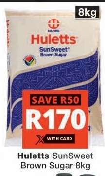 Huletts SunSweet Brown Sugar 8kg