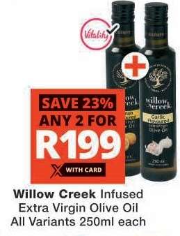 Willow Creek Infused Extra Virgin Olive Oil