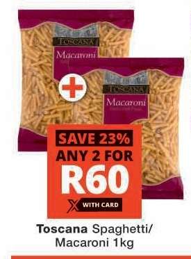 Toscana Spaghetti/Macaroni 1kg