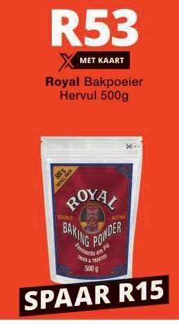 Royal Bakpoeier Hervul 500g