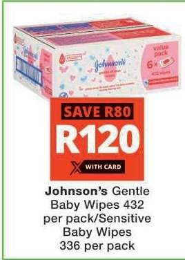 Johnson's Gentle Baby Wipes