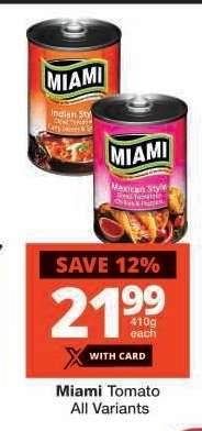 Miami Tomato All Variants
