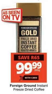 Foreign Ground Instant Freeze Dried Coffee