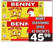 BENNY SEASONING SPICE 42 SACHETS