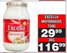 EXCELLA MAYONNAISE 750g