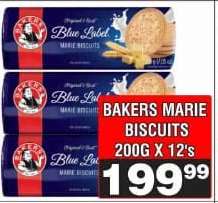BAKERS MARIE BISCUITS