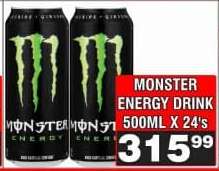 MONSTER ENERGY DRINK 500ML X 24's