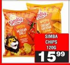 SIMBA CHIPS 120G