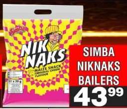 SIMBA NIKNAKS BAILERS