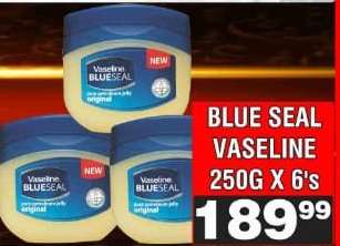 BLUE SEAL VASELINE 250G X 6's