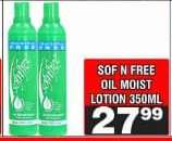 SOF N FREE OIL MOIST LOTION 350ML