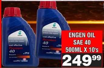 ENGEN OIL SAE 40 500ML X 10's