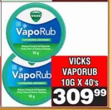 Vicks VapoRub 10g x 40's