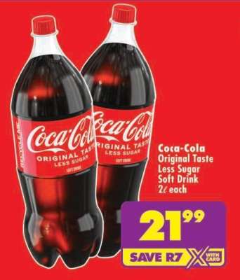 Coca-Cola Original Taste Less Sugar Soft Drink