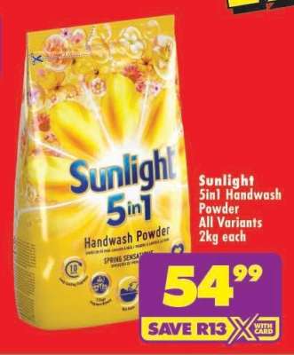 SUNLIGHT 5in1 HANDWASH POWDER