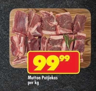 Mutton Potjiekos per kg
