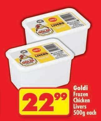 GOLDI FROZEN CHICKEN LIVERS