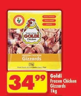 GOLDI FROZEN CHICKEN GIZZARDS 1kg