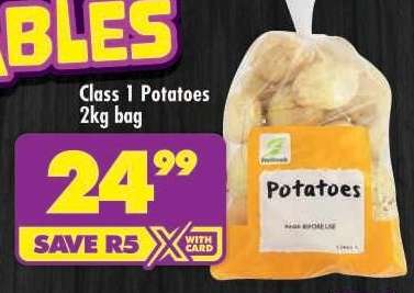 CLASS 1 POTATOES 2kg bag