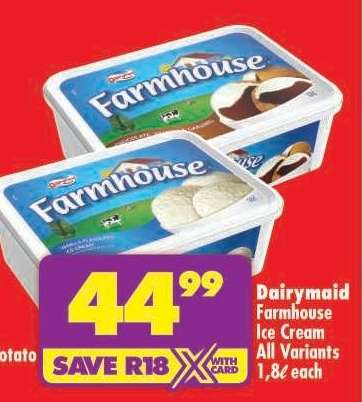 DAIRYMAID FARMHOUSE ICE CREAM