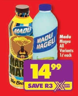 Madu Mageu All Variants 1ℓ each