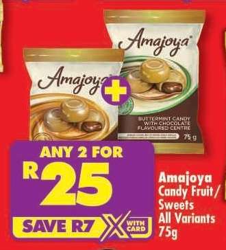 Amajoya Candy Fruit / Sweets All Variants 75g