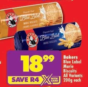 Bakers Blue Label Marie Biscuits