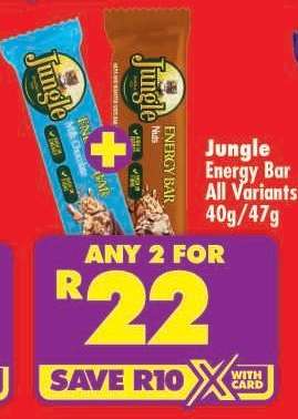Jungle Energy Bar All Variants 40g/47g