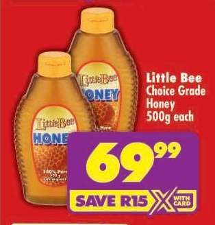 Little Bee Choice Grade Honey 500g each