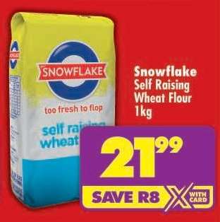Snowflake Self Raising Wheat Flour 1kg