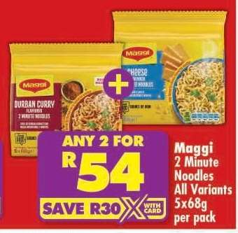 MAGGI 2 MINUTE NOODLES all variants
