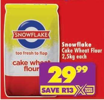 Snowflake Cake Wheat Flour 2,5kg each