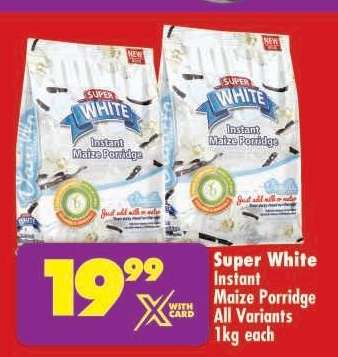 SUPER WHITE INSTANT MAIZE PORRIDGE