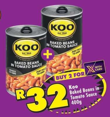 Koo Baked Beans in Tomato Sauce 400g