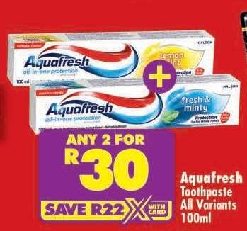 AQUAFRESH TOOTHPASTE