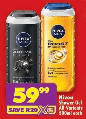 Nivea Shower Gel All Variants 500ml Each