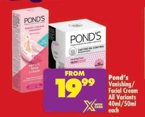 Pond's Vanishing/Facial Cream All Variants 40ml/50ml each