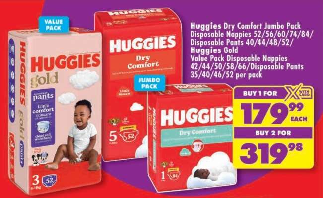 Huggies Dry Comfort Jumbo Pack