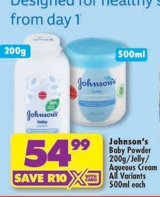 Johnson’s Baby Powder 200g/Jelly/Aqueous Cream All Variants 500ml each