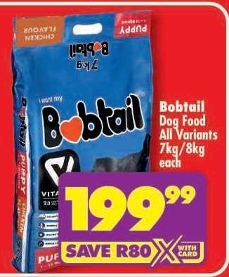 Bobtail Dog Food All Variants 7kg/8kg each