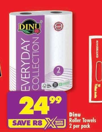 DINU ROLLER TOWELS 2 per pack