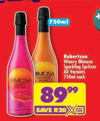 Robertson Winery Mimosa Sparkling Spritzer
