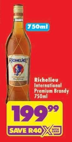 Richelieu International Premium Brandy 750ml