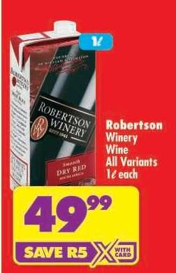 Robertson Winery Wine